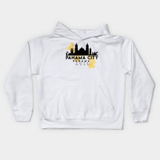 Panama City Panama Skyline Map Art Kids Hoodie